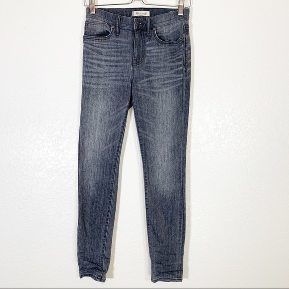 Madewell 9" High Riser Skinny Skinny Jeans Grey Size 26 - Picture 2 of 9